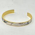 Cuff - Black and White Marble