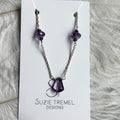 Necklace - Amethyst Beaded Pendant | Large