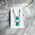 Necklace - Aqua Chalcedony Drops