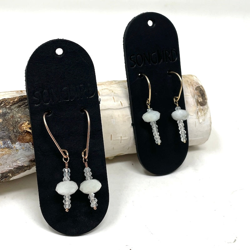 Earrings - Aquamarine Dangle