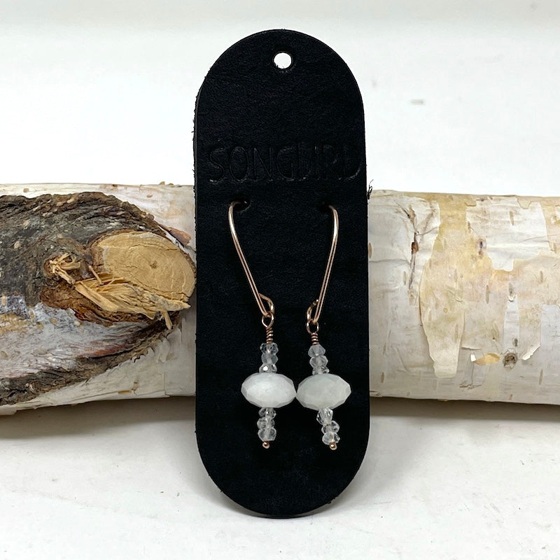 Earrings - Aquamarine Dangle