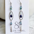earrings - oval dangles