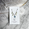 Necklace - Blue Topaz Peridot Pendant