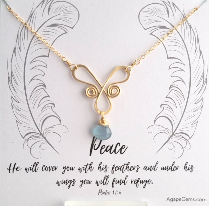 Necklace - Butterfly Topaz