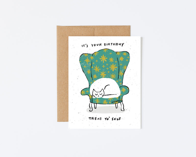 Card - It's You Birthday Treat yo'self