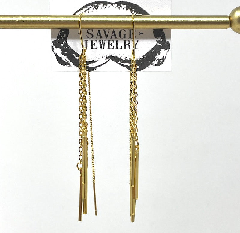 Earrings - Multi chain threaders