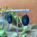 Black Butterfly Doodle Earrings