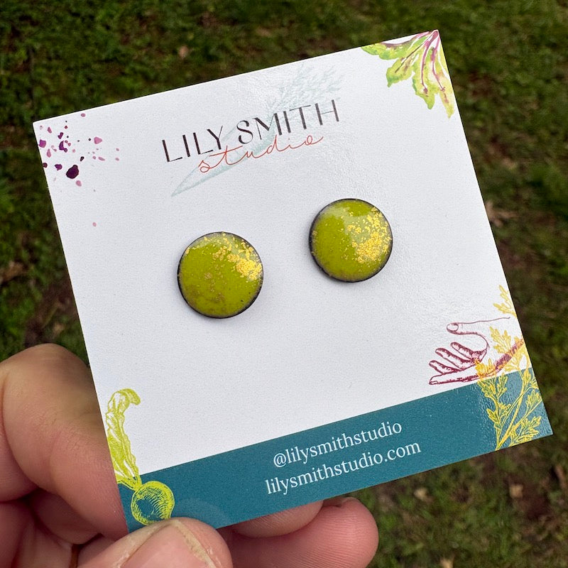 Dot Enamel Studs