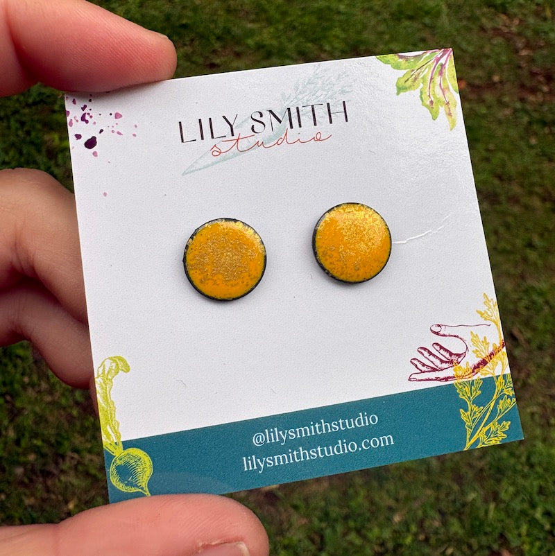 Dot Enamel Studs