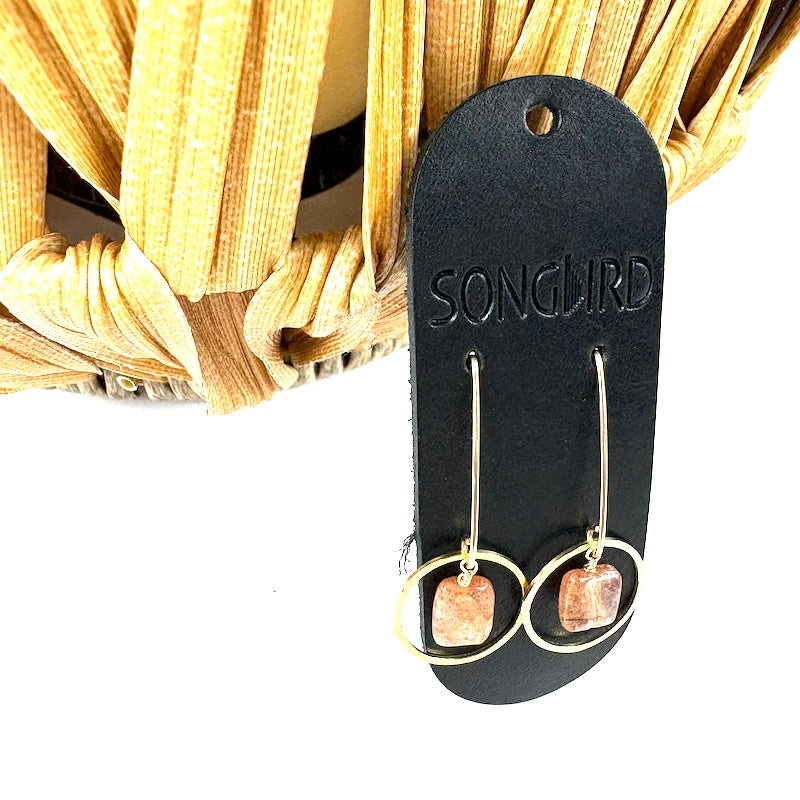 Sunstone Gold Circle Drops