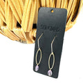 Ametrine Gold Oval Drops