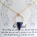 Necklace - lapis Frame