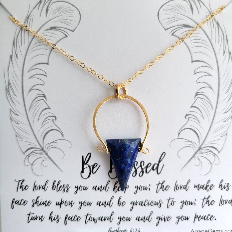 Necklace - lapis Frame