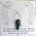Necklace - neon apatite Frame