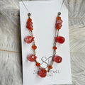 Necklace - Cherry Quartz Drops