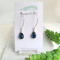 Earrings - Mini Gem Arcs | London Blue