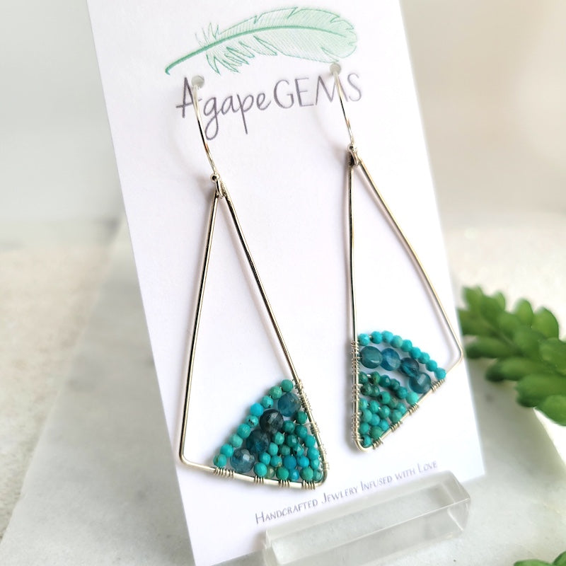 Earrings - Gemstone Sails