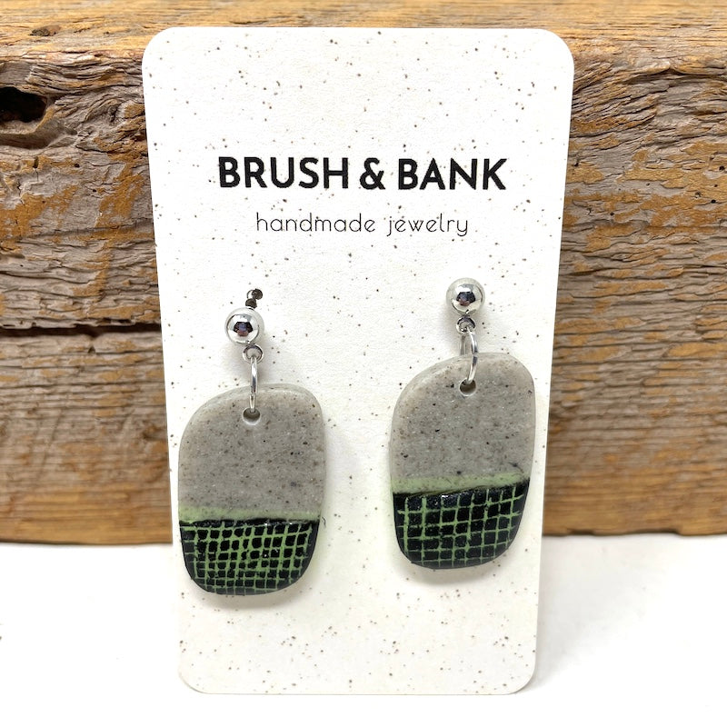 Earrings - Granite Tartan