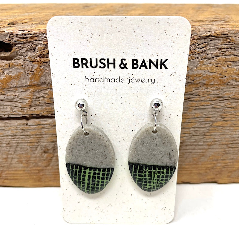 Earrings - Granite Tartan