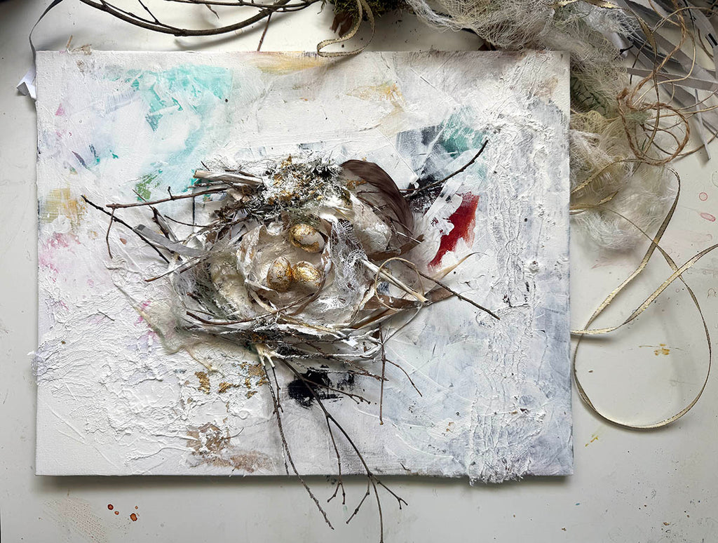 Feather + Found | Mixed Media Mini Workshop 8/20