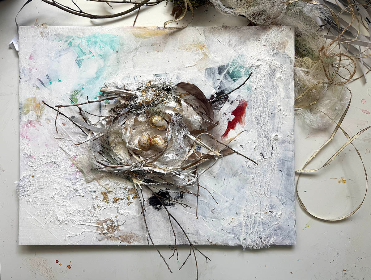 Feather + Found | Mixed Media Mini Workshop 8/20
