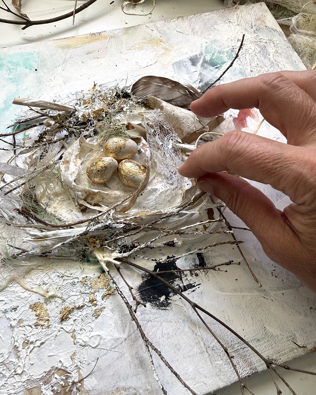 Feather + Found | Mixed Media Mini Workshop 8/20