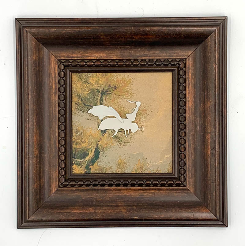 Honeybee Hunters - Brown Frame Square