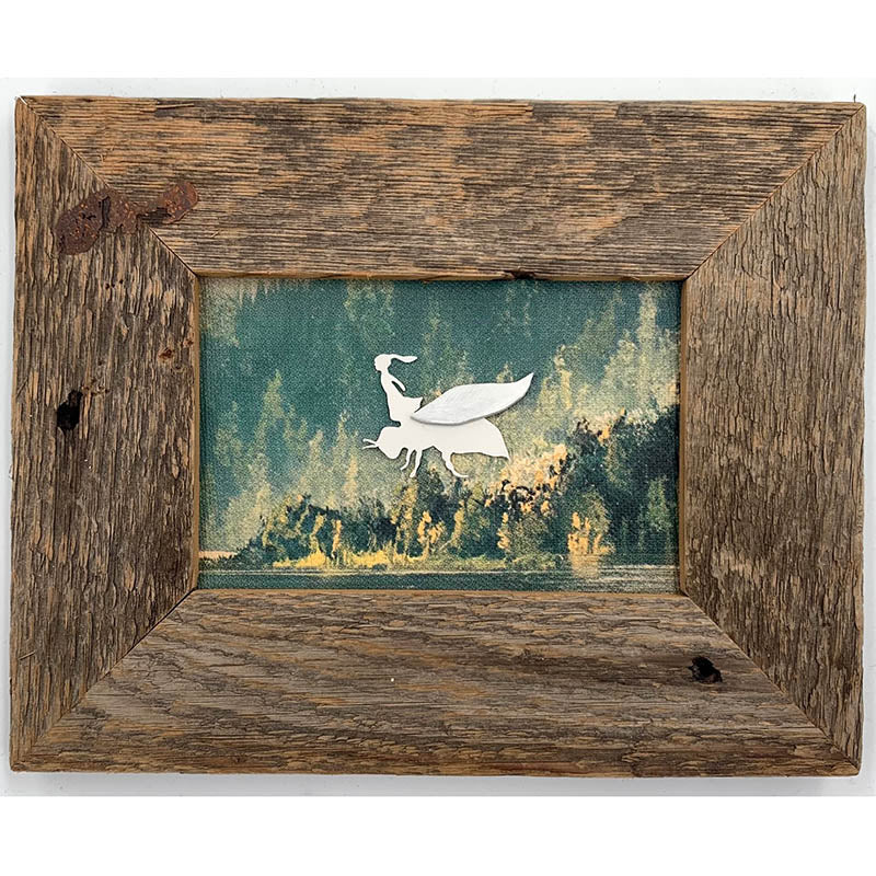 Honeybee Hunters - Barnwood frame