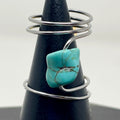 Ring - Metal+Gem Wrap | Turquoise