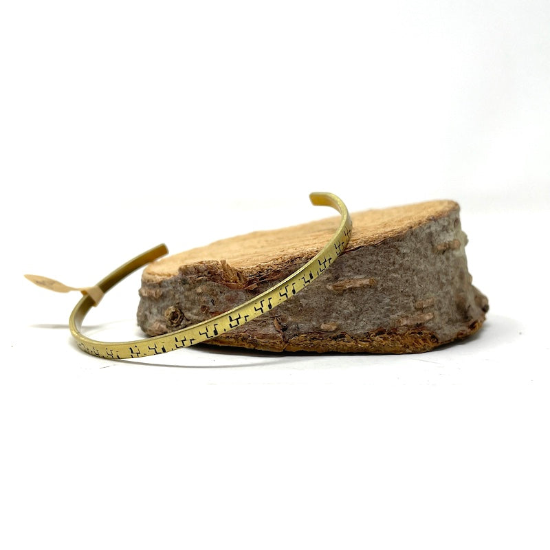 Bracelet - Brass or Copper Stamped