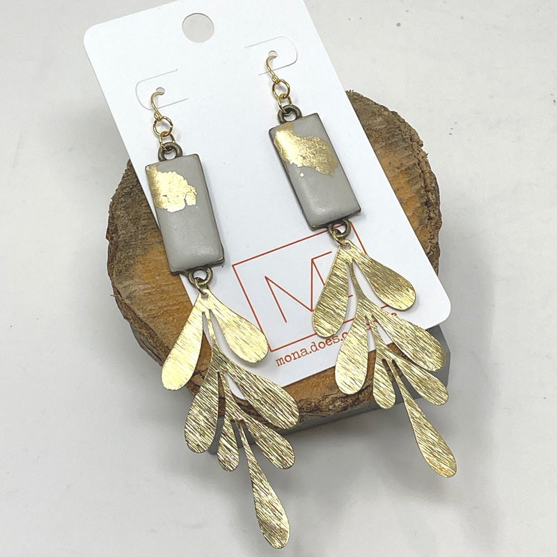 Earrings - Grecian Leaf