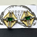Studs - Emerald Diamond