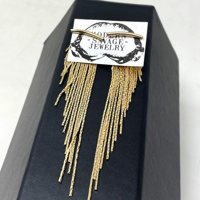 Earrings - Fringe Arch Post