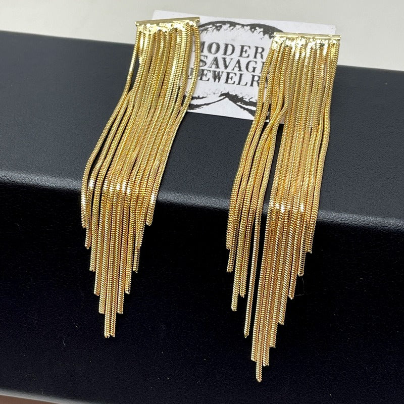 Earrings - Straight Fringe