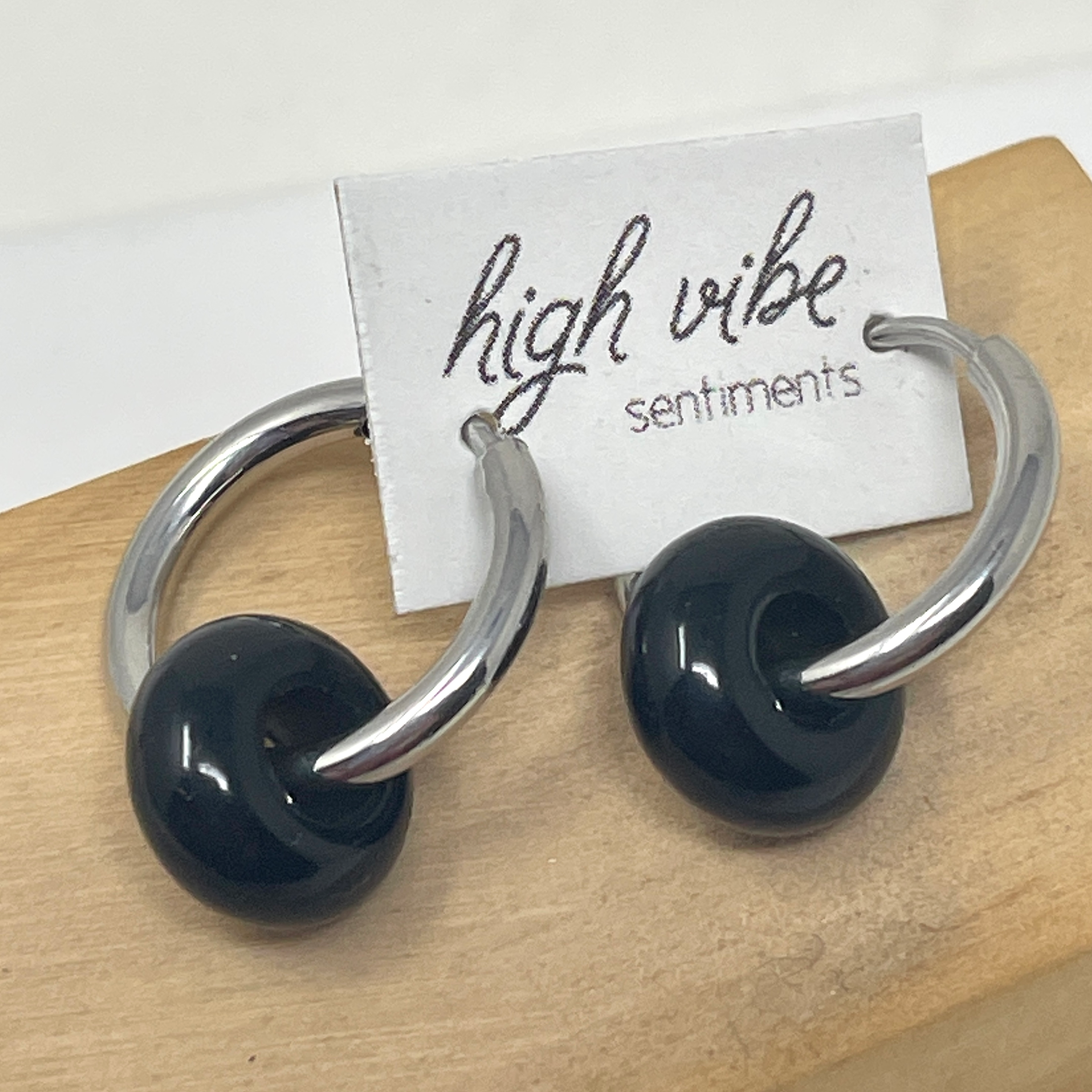 Earrings - Mini Hoops - Gem Candy Silver