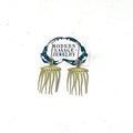 Earrings - Jellyfish with Labradorite