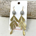 Earrings | Round Grecian Leaf