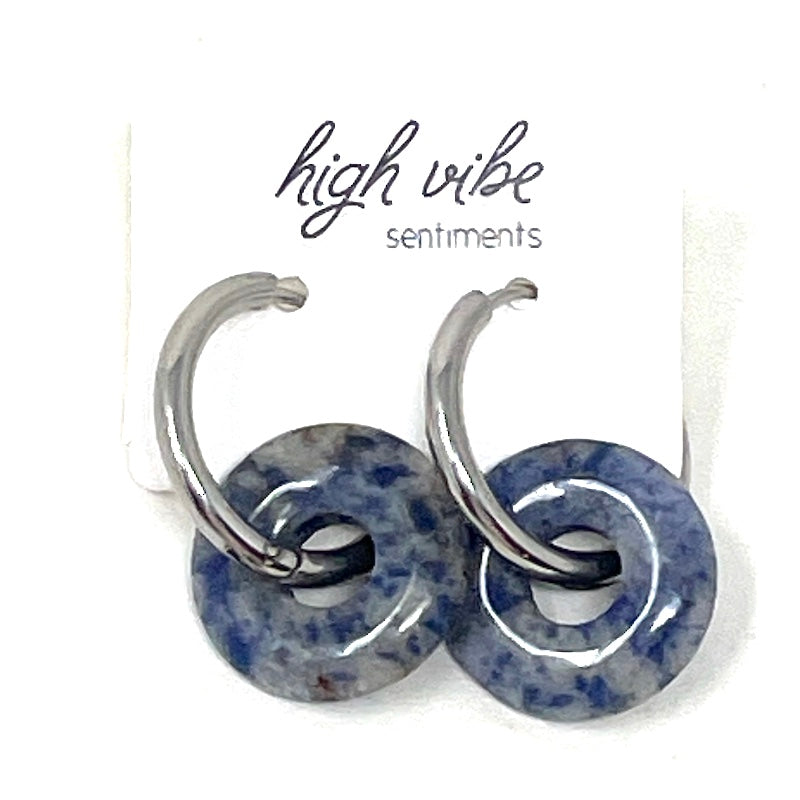 Earrings - Mega Hoops - Gem Candy | Stainless Steel