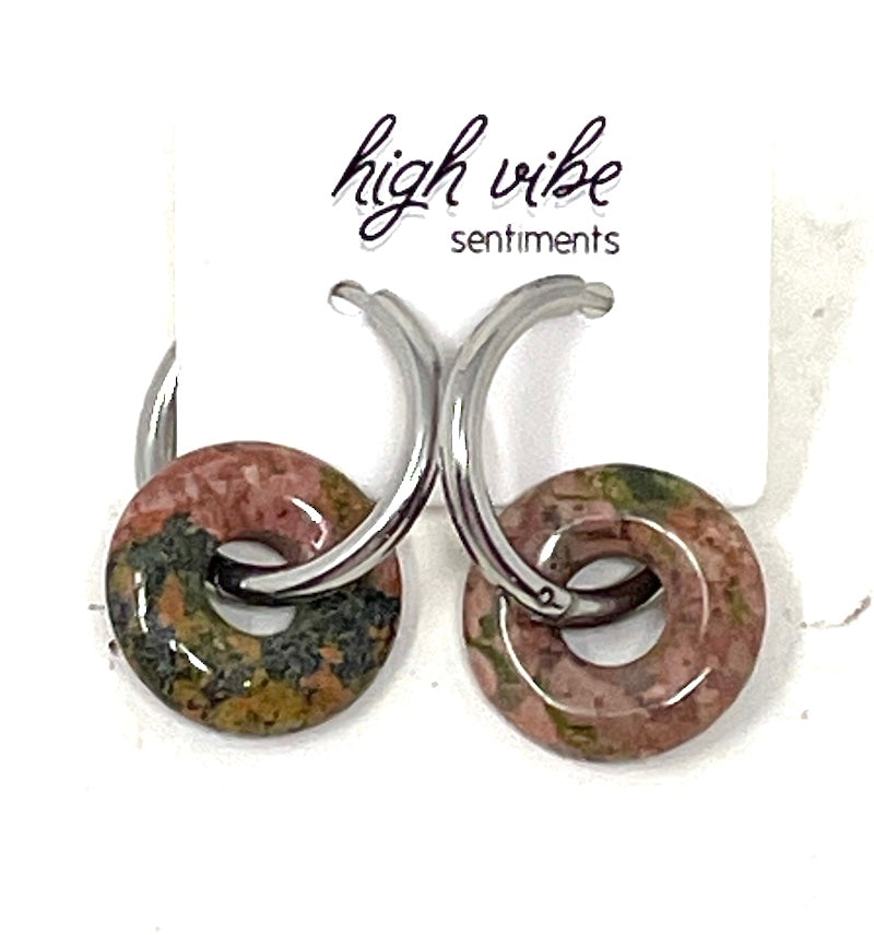 Earrings - Mega Hoops - Gem Candy | Stainless Steel