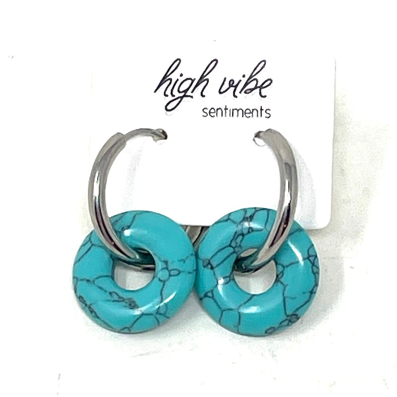 Earrings - Mega Hoops - Gem Candy | Stainless Steel