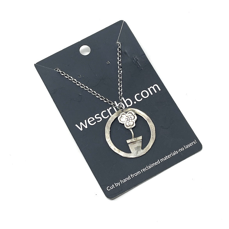 Necklace -Upcycled Metal