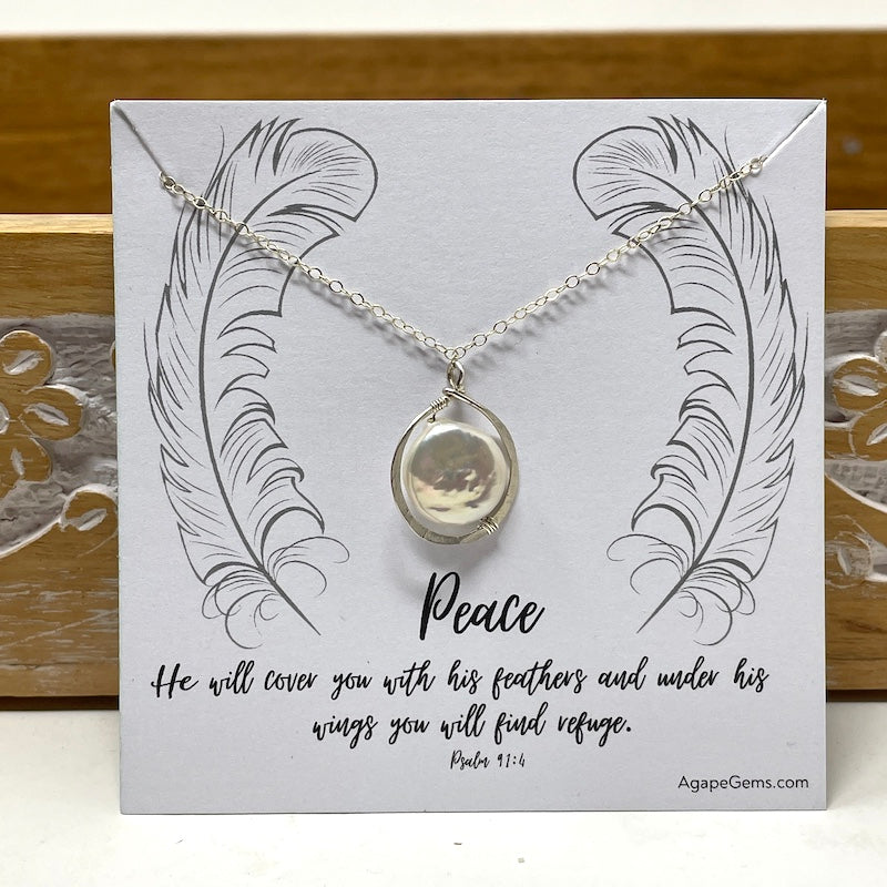Necklace - Coin Pearl Frame