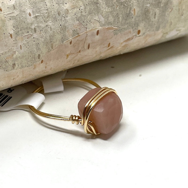 Ring - Pink Moonstone | GF