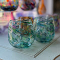 Wine Cup - Blue Green Mix