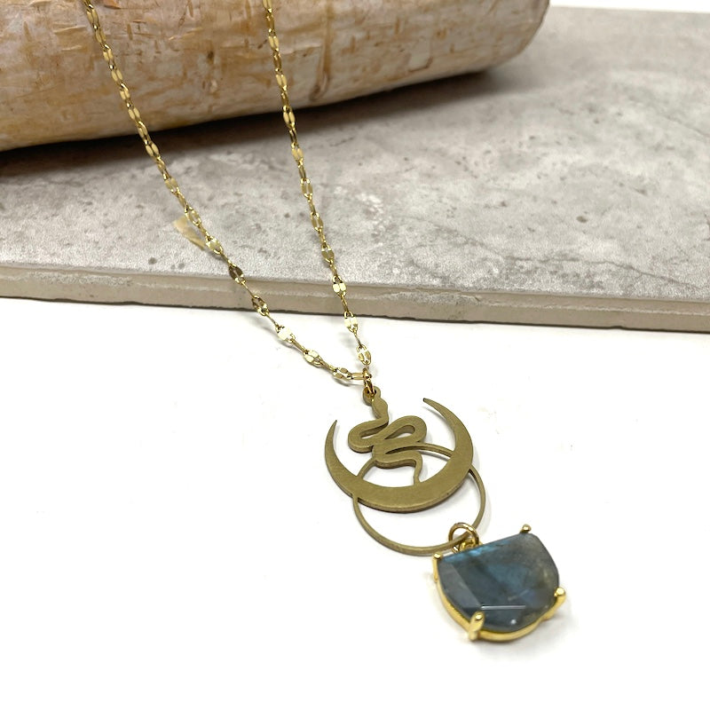 Necklace - Snake Moon | Labradorite