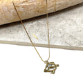 Necklace - Abstract w/crystal