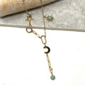 Choker - Moon + Stars w/Turquoise