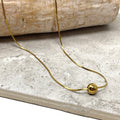 Necklace - Gold Ball