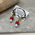 Earrings - Glass Mushrooms