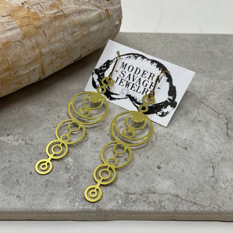 Earrings - Circles Cutout